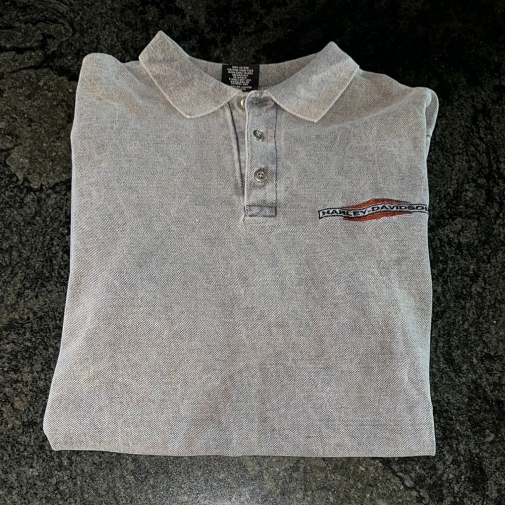 Harley-Davidson Gray Polo Shirt